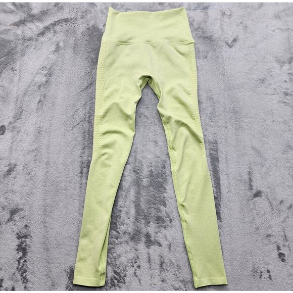 Alphalete Pants Womens S Lime Green Amplify Legging Seamless Workout Yoga Gym - Picture 1 of 12